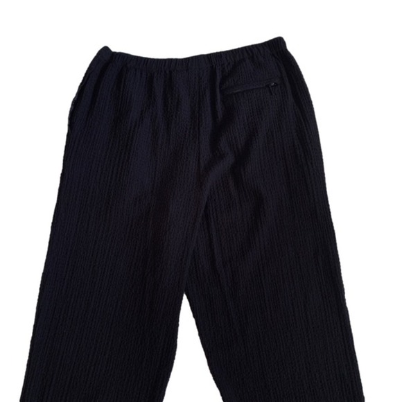 Orvis Pants Black Waffle Weave High Rise Pockets Casual Comfort Pants Si… - Picture 8 of 12